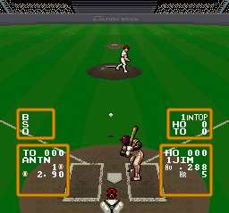 Super Baseball Simulator 1.000 (SNES)   © Culture Brain 1991    2/3