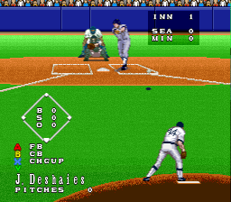 Super Bases Loaded 3: License To Steal (SNES)   © Jaleco 1994    2/3