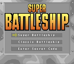 Super Battleship (SNES)   © Mindscape 1993    1/3
