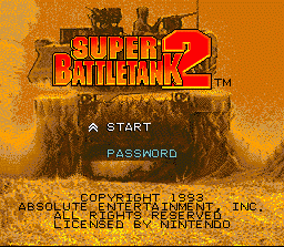 Super Battletank 2 (SNES)   © Absolute 1993    1/3