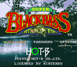 Super Black Bass (SNES)   © HOT B 1992    1/3