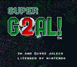Super Goal! 2 (SNES)   © Jaleco 1993    1/3