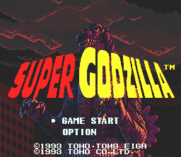 Super Godzilla (SNES)   © TOHO 1993    1/3