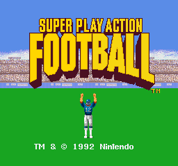 Super Play Action Football (SNES)   © Nintendo 1992    1/3