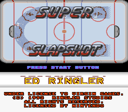 Super Slap Shot (SNES)   © Virgin 1993    1/3