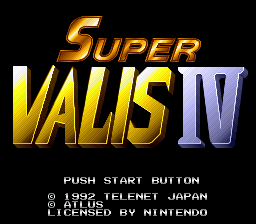 Super Valis IV (SNES)   © Atlus 1992    1/3