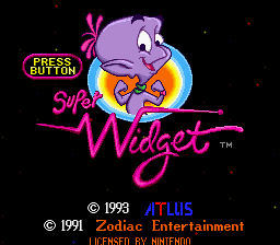 Super Widget (SNES)   © Atlus 1993    1/3