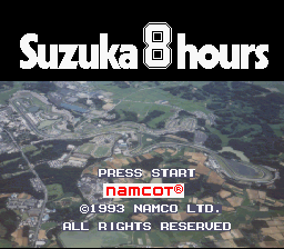 Suzuka 8 Hours (SNES)   © Namco 1993    1/4