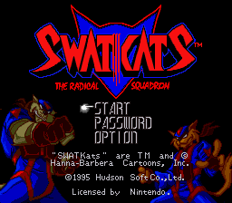 SWAT Kats: The Radical Squadron (SNES)   © Hudson 1995    1/3