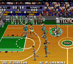 Tecmo Super NBA Basketball (SNES)   © Tecmo 1992    2/3