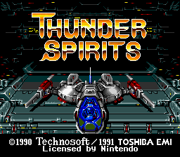 Thunder Spirits (SNES)   © Seika 1991    1/3