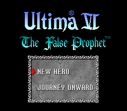 Ultima VI: The False Prophet (SNES)   © Pony Canyon 1992    1/3