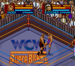 WCW Super Brawl Wrestling (SNES)   © FCI 1994    2/3