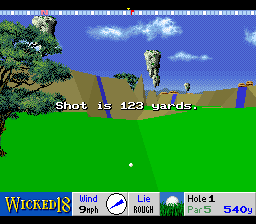 Wicked 18 Golf (SNES)   © Bullet Proof 1993    3/3