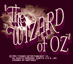 The Wizard Of Oz (SNES)   © SETA 1993    1/3