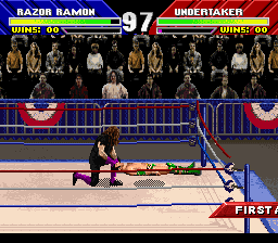 WWF Wrestlemania: The Arcade Game (SNES)   © Acclaim 1995    2/3