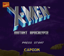 X-Men: Mutant Apocalypse (SNES)   © Capcom 1994    1/3