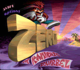 Zero: The Kamikazee Squirrel (SNES)   © SunSoft 1994    1/3