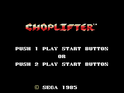 Choplifter (SG1)   © Sega 1985    1/3