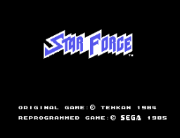 Star Force (SG1)   © Sega 1985    3/4