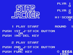 Star Jacker (SG1)   © Sega 1983    1/2