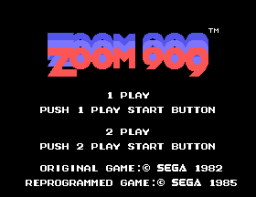 Zoom 909 (SG1)   © Sega 1985    1/3