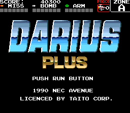 Darius Plus (PCE)   © Interchannel 1990    1/2