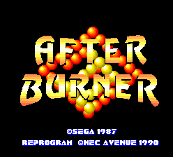 After Burner II (PCE)   © NEC 1990    1/5