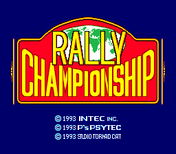 Championship Rally (1993) (PCCD)   © Intec 1993    1/3
