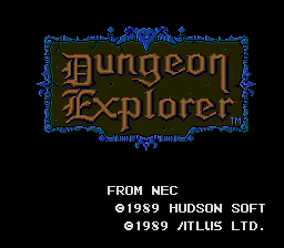 Dungeon Explorer (PCE)   © Hudson 1989    1/3