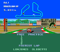F1 Triple Battle (PCE)   © Taito 1989    2/3