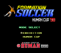 Formation Soccer Human Cup '90 (PCE)   © Human 1990    1/5