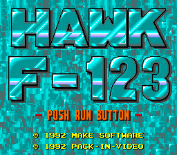 Hawk F-123 (PCCD)   © Pack-In-Video 1992    1/4