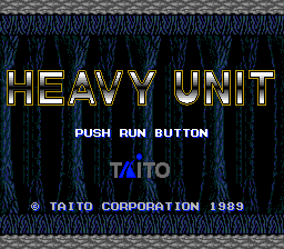 Heavy Unit (PCE)   © Taito 1989    1/3