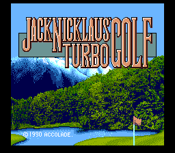 Jack Nicklaus Turbo Golf (PCE)   © Accolade 1989    1/6