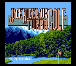 Jack Nicklaus Turbo Golf (PCCD)   © Accolade 1990    1/5