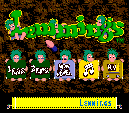 Lemmings (PCCD)   © SunSoft 1992    1/4