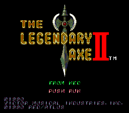 Legendary Axe II (PCE)   © NEC 1990    1/3