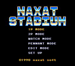Naxat Stadium (PCE)   © Naxat Soft 1990    1/3