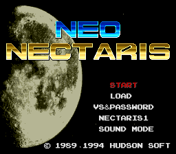 Neo Nectaris (PCCD) &nbsp; &copy; Hudson 1994 &nbsp;  1/5