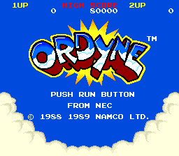 Ordyne (PCE)   © Namco 1989    1/4