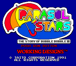 Parasol Stars (PCE)   © Taito 1991    1/8