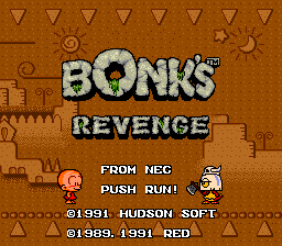Bonk's Revenge (PCE)   © Hudson 1991    1/2