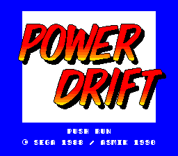 Power Drift   © Activision 1989   (PCE)    1/3