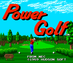 Power Golf (PCE)   © Hudson 1989    1/3