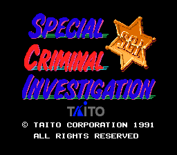 Special Criminal Investigation   © Taito 1991   (PCE)    1/5
