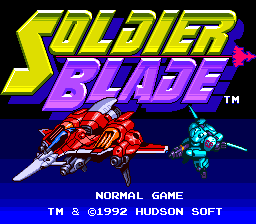 Soldier Blade (PCE)   © Hudson 1992    1/3