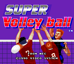 Super Volleyball (PCE)   © Video System 1990    1/2