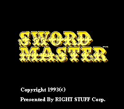 Sword Master (1993) (PCCD)   © Right Stuff 1993    1/4