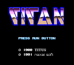 Titan (PCE)   © Naxat Soft 1991    1/3